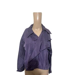 Planet Women's Purple short Trench Coat